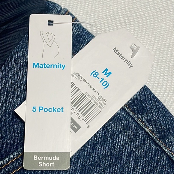 NWT Maternity Denim Shorts, Women’s Size Medium - Picture 3 of 5